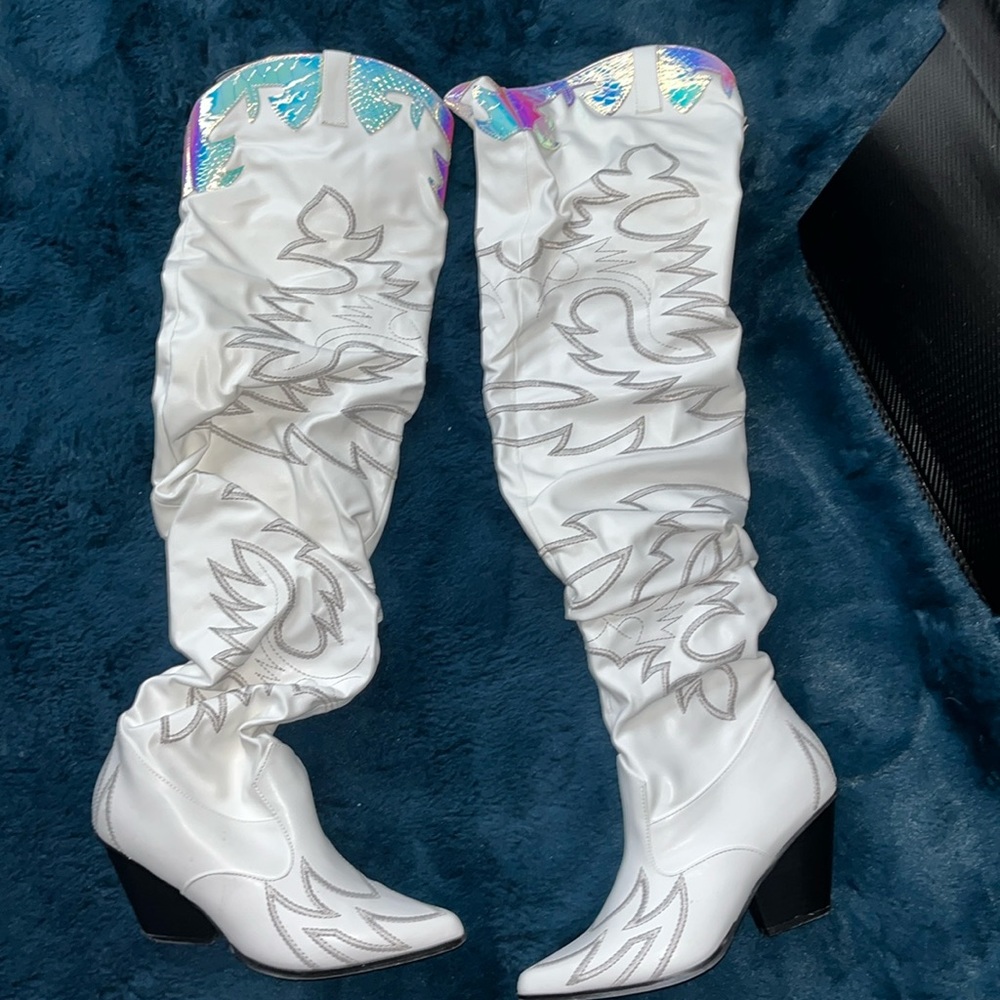 Cowboy boots, worn only once for 4 hours to beyonce renaissance concert.